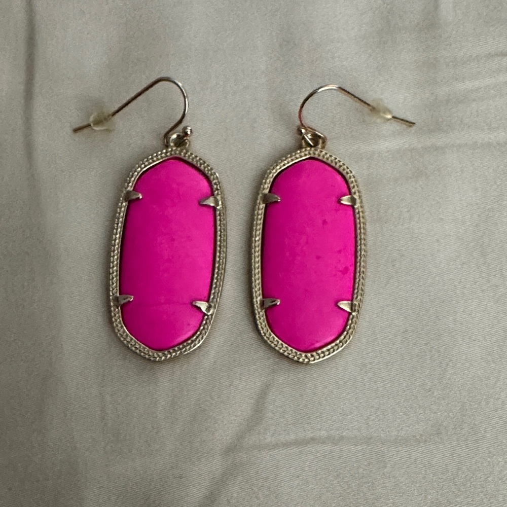 Kendra Scott Elegant Pink Dangle Earrings